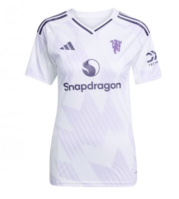 Manchester United Manuel Ugarte #25 Udebanetrøje Dame 2025-26 Kortærmet